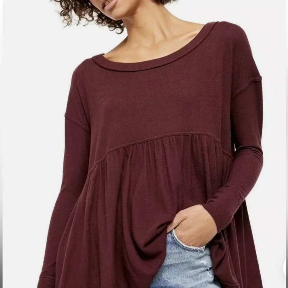 Free People Forever Your Girl Babydoll Tee - Picture 1 of 3